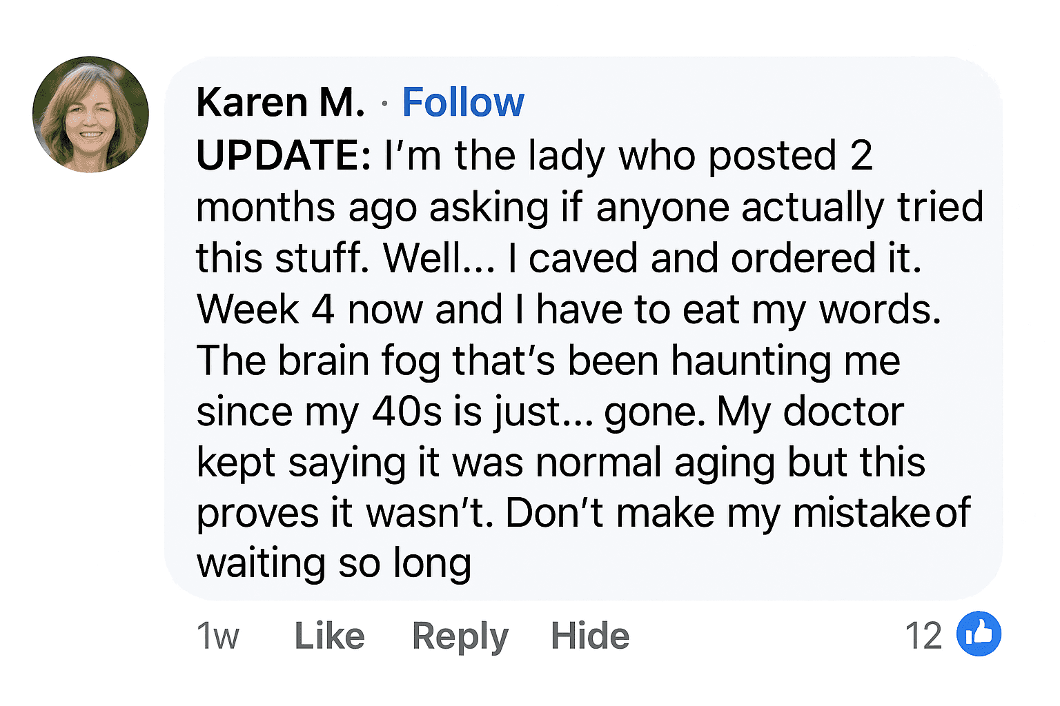 Kaia Facebook testimonials